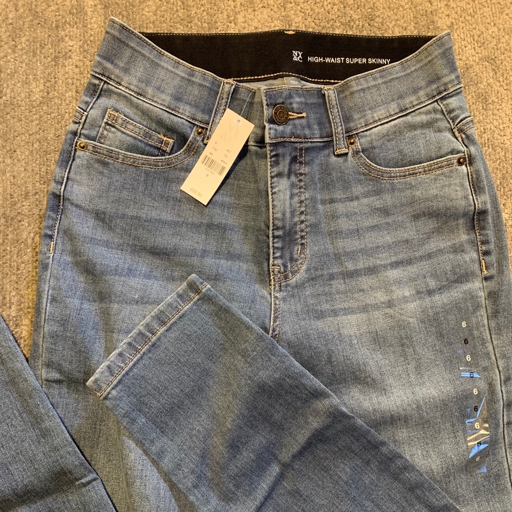 NY&C High waist skinny jean size 6